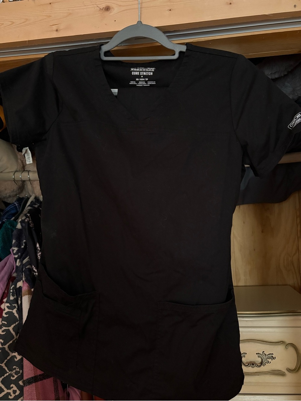 Black Cherokee  Medical Scrub Top and matching pants